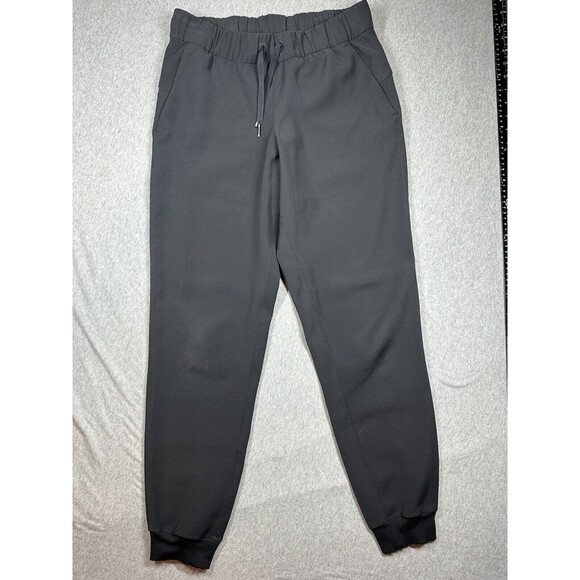Lululemon On The Fly Jogger Woven Blue Women's 6 Drawstring Travel Mid‎ Rise - Picture 1 of 8